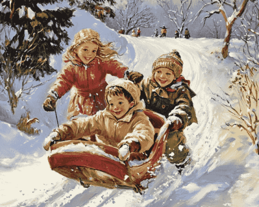 Kids Winter Fun Diamond Painting