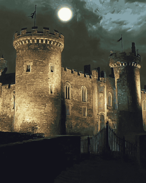 Kilkenny Castle Nightscape Diamond Painting