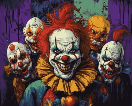 Killer Clowns Animation Diamond Painting