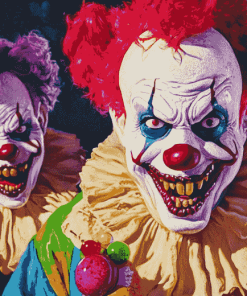 Killer Klowns Movie Villains Diamond Painting