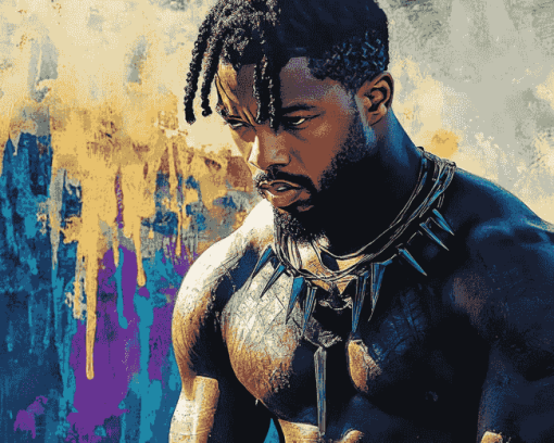 Killmonger Black Panther Diamond Painting