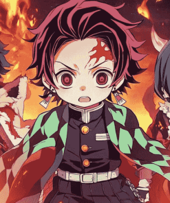 Kimetsu No Yaiba Chibi Anime Diamond Painting