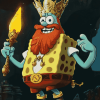 King Neptune Cartoon Diamond Painting