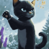 Kitty Softpaws Animation Diamond Painting