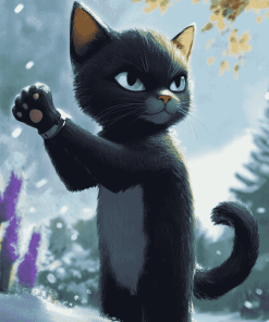 Kitty Softpaws Animation Diamond Painting