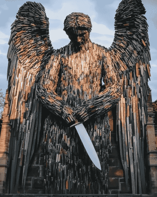 Knife Angel British Icon Diamond Painting