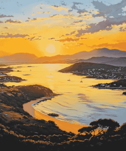 Knysna Beaches Sunset Diamond Painting