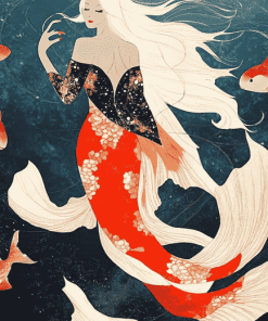 Koi Fantasy Mermaid Diamond Painting