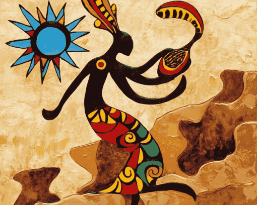 Kokopelli Musician Art Diamond Painting