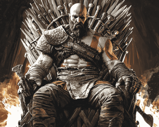 Kratos Game of Thrones Diamond Painting