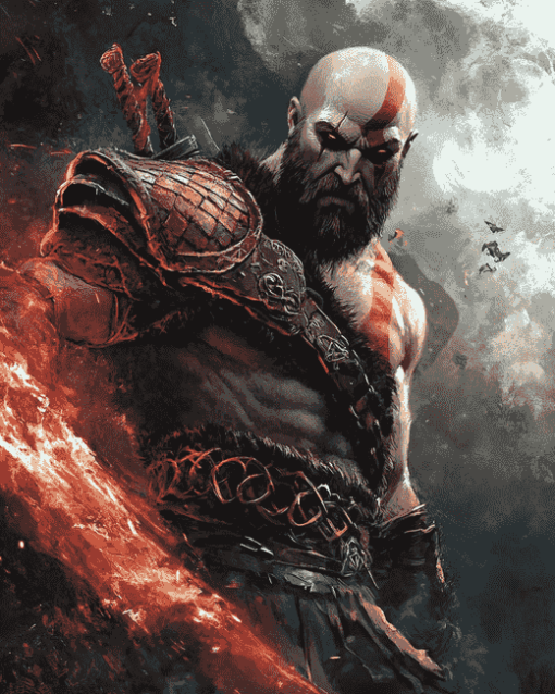 Kratos Mythology Diamond Painting