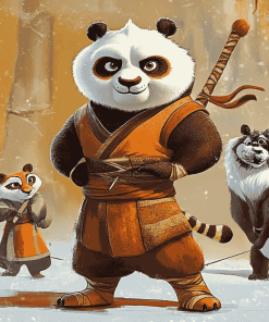 Kung Fu Panda Characters Diamond Painting