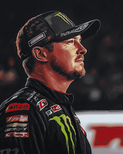 Kurt Busch Racing Legend Diamond Painting