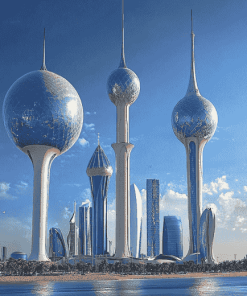 Kuwait City Skyline Diamond Painting