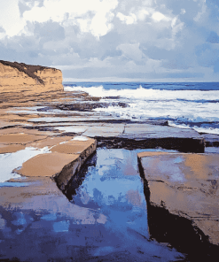 La Jolla Beach Seaside Diamond Painting