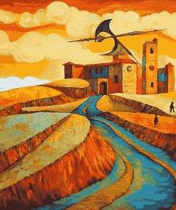 La Mancha Colorful Landscapes Diamond Painting