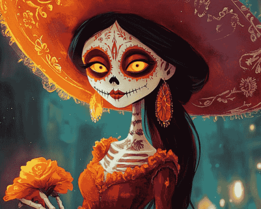 La Muerte Animation Diamond Painting