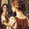 Lady Mirror Diamond Painting