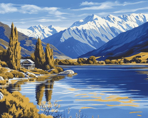 Lake Wanaka National Park Diamond Painting