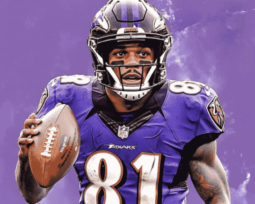 Lamar Jackson Sports Diamond Painting