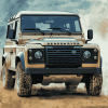 Land Rover Fancy Car Diamond Painting