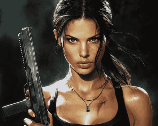 Lara Croft Adventure Series Diamond Painting