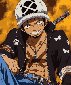 Law One Piece Anime Diamond Painting