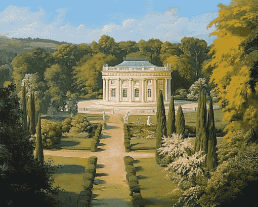 Le Petit Trianon Gardens Diamond Painting