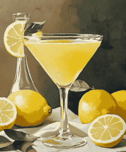 Lemon Cocktail Diamond Painting