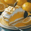 Lemon Meringue Cake Delight Diamond Painting