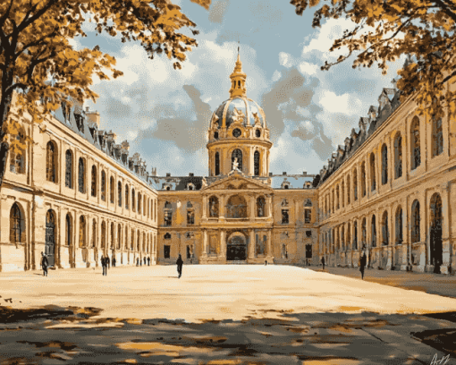 Les Invalides Paris Landmark Diamond Painting