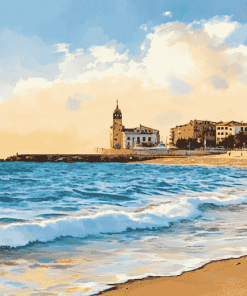 Levante Beach Seascape Diamond Painting