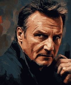 Liam Neeson Celebrity Icon Diamond Painting