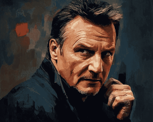 Liam Neeson Celebrity Icon Diamond Painting