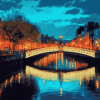 Liffey River Reflections Diamond Painting