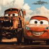 Lightning McQueen and Mater Cartoon Diamond Painting