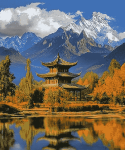 Lijiang Mountain Scenery Diamond Painting