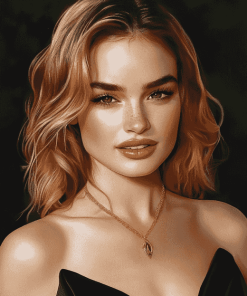 Lily James Celebrity Diamond Painting