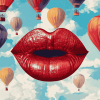 Lips Hot Air Balloons Diamond Painting