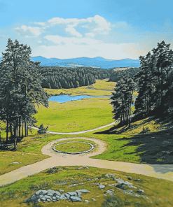 Lithuanian Mountain Views Diamond Painting