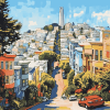 Lombard Street San Francisco Cityscape Diamond Painting