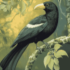 Lonely Huia Bird Diamond Painting