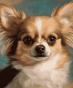 Long Haired Chihuahua Puppy Diamond Painting