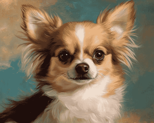 Long Haired Chihuahua Puppy Diamond Painting