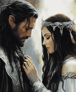 Lord of the Rings Aragorn and Arwen Diamond Painting