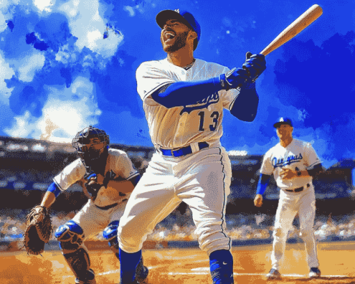 Los Angeles Dodgers Baseball Diamond Painting