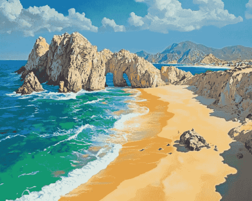 Lovers Beach Seaside Diamond Painting