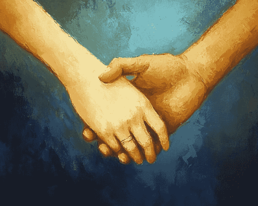 Loving Couples Hands Diamond Painting