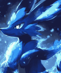 Lucario Anime Icon Diamond Painting