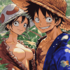 Luffy and Law Anime Series Diamond Painting